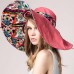 Hat Sun Flower Ladies Bohemian  Wide Brimmed Foldable Anti Uv Beach Beautiful  eb-90718858