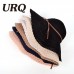 Wide Brim Fedora Summer Hat  's Beach Sun Hat  Casual Knitted Sun Hat  New  eb-45683263