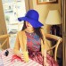  Fashion Floppy Wide Brim Wool Felt Bowler Beach Hat Summer Sun Cap LK  eb-62553943