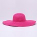 Wide Brim Floppy Straw Sun Hat Beach  Foldable Casual Travel Summer Hat   eb-61912497