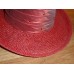 Red Hat Society / Wide Brimmed Fancy Straw Hat / ribbon / rhinestone western  eb-83816389