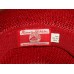 Red Hat Society / Wide Brimmed Fancy Straw Hat / ribbon / rhinestone western  eb-83816389