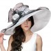  Wide Brim Hat Kentucky Derby Church Tea Party Wedding Summer Fancy Sun Cap 3877408991578 eb-63095077