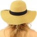 Hello Sunshine Wide Brim 4" Summer Derby Beach Pool Floppy Dress Sun Hat 799705295629 eb-43433359