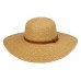  Braid Straw Wide Brim Classic Fedora Sun Hat UPF50+ Brown Drawstring Hat  eb-98224265