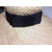 Kate Spade Flat Raffia Natural Color Wide Brim Hat with Black Ribbon   eb-72741136