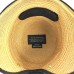 Eric Javits NY ’s Packable Straw Hat Cap Wide Brim UPF 50 Natural Black NEW  eb-28466499