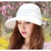 Outdoor Fashion Girl Lady Beach Sun Visor DualUse Wide Brim Hat Cap UV Block  eb-17820634