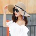  Summer Straw Hat Big Wide Brim Beach Hat Foldable Sun Block UV Protection  eb-31506811