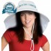 Sun Blocker  Flap Hat with Adjustable Drawstring Hiking Cap Wide Brim  706973239736 eb-69296932