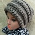 Stylish Slouchy Beanie Hand Knit  Hat Overd Large Hat Bulky Yarn  eb-85164923