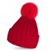 US Adult Child Baby Warm Winter Knitted Beanie Fur Pom Hat Crochet Ski Cap  eb-99889187
