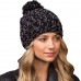 Celtek Slouchy Pom Black Beanie 's Hat New Black & Gray NWT 844096068038 eb-86970896