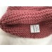  Beanie Hat Hand Knit 100% Cashmere Pink color  Fur Pompom  Warm Beret  eb-64558215