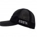 Costa Del Mar Fish logo black out snap back Fishing Trucker hat  eb-74600811