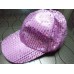 Unisex Disco Party Street Style Shining Sequin Baseball Cap Light Purple Hat   eb-08867006