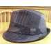 HOMBRE D&Y DAVID AND YOUNG GRAY CHECKS PLAIDS WOOL BLEND TRILBY FEDORA HAT  UNWORN  eb-70953672