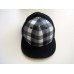 CARBON BLACK & WHITE CHECK SNAP BACK BASEBALL CAP HAT  eb-22712587