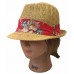 WOMEN TRILBY FINE BASKET STRAW FEDORA BUCKET DRESS PARTY HAT CAP W/ Floral Band   eb-44163900