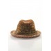 Madison 88 Brown Ribbed Knit Braided Band Fedora Hat  eb-49111279