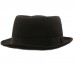  Winter 100% Wool Boater Porkpie Derby Ribbon Band Fedora Hat Black S/M 56cm 741459480264 eb-26865233