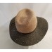 Anthropologie Madison 88 Metallic Sequin Woven Tan & Black Fedora Sun Hat New  eb-94678187