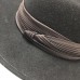 Vintage Lancaster 's Fedora Hat Black Wool Size 7 22"   eb-54006853