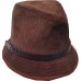 Collection XIIX Faux Suede & Buckle Trim Fedora Hat Black 's New 888472592199 eb-73746885