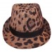 New NWT Collection 18 Fedora Hat Cap Animal Print Leopard Fully Adjustable Tan 799927526648 eb-77833739