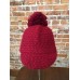 Nine West Red Knit Pom Pom Cap Newsboy Hat One Size New NWT 887661169792 eb-49262179