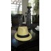 $59 Ecofriendly Beige & Black Ribbon Fedora Hat NWOT  eb-44647757
