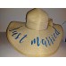 JUST MARRIED Hat s Wide Brim Sun Hat One Size Straw Like with Bow  eb-49178133