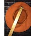 VTG 60s~Henry Pollack~100% Wool Peachfelt~Hat Fashion Bucket Midcentury Orange  eb-47482317