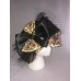 August Hat Company 's Black Leopard Feather Bow Hat Cap One Size New $68  eb-86181350