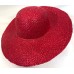 Vintage Lot o 3 Red Gray Tan ITALY Acrylic Straw Beach Sun Day Derby Church Hats  eb-33492769
