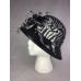 August Hat Company Fine Millinery 's Fancy Feather Church Derby Ornate Hat  eb-77221411