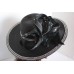 Kentucky Derby Hat Church Hat 's Hats Black Black White Rhinestones Elegant  eb-84911553