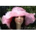 Kentucky Derby Hat Polyester Pink  White Church Special Occasion ' s Hat  eb-25547023