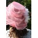 Kentucky Derby Hat Polyester Pink  White Church Special Occasion ' s Hat  eb-25547023