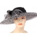's Church Hat  wide brim Kentucky derby Hat  Black 1501  eb-13212672