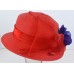 Giovannio Fancy Red Hat Purple Flower Kentucky Derby Church Dressy Wedding   eb-98149239