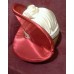 New Fabulous Kentucky Derby EASTER SUNDAY Dress Hat White Rose Red Satin   eb-72484498