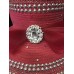 New Whittall And Shon Metallic Red Hat Silver Beading Rhinestones Adjustable  eb-47935287