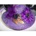 Baltimore Preakness Raven Hat Derby Hat Wedding Hat Belmont Hat MADE IN ITALY  eb-06622369