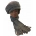 Ladies  Winter Fleece Beret Scarf 2 PCS Gift Set Beret Scarf Hat Cap  eb-19417561
