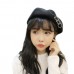 1PC Korean Style s Winter Warm Artist Flat Hat Ring Beret Wool Beanie Cap  eb-72324064
