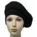 Laulhere French Wool Soft Beret Hat La Parisienne Black Made in France 6 7/8  eb-27852359