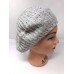 COLLECTION EIGHTEEN 's French Style Acrylic Beret ~ Knit White Sequin Hat 888472459515 eb-46163471