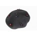 Vintage 's Black Wool Beret Embellished Velvet Flowers Made in Italy Small  eb-61223817