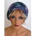 PURPLE TURQUOISE COLOR BAGGIE BAGGY SLOUCHY BEANIE HAT TAM CAP RASTA CHEMO GIFT  eb-57259985